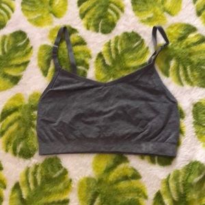 grey sports bra
